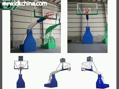 FIBA Professional Basketball Hoop Electric Hydraulic Basketball Stand  Equipment For Sale