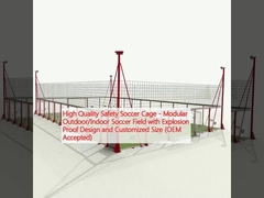 High Quality Safety Soccer Cage - Modular Outdoor/Indoor Soccer Field with Explosion Proof Design and Customized Size (OEM Accepted)