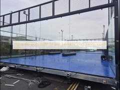 High quality sports squash full glass panoramic sports training squash court