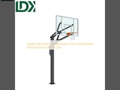 Height Adjustable Free Standing In-Ground Basketball Stand Buried Funds For Sale