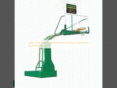 Indoor Movable Basketball Stand Hydraulic Miniature Basketball Hoop
