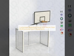 Customized Basketball Stand With Soccer Goal Multifunctional Sport Equipments