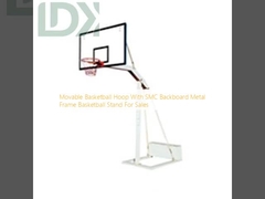Movable Basketball Hoop With SMC Backboard Metal Frame Basketball Stand For Sales