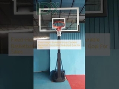 Fixed-Height Basketball Hoop Durable Basketball Stand Black Basketball Goal For Sales