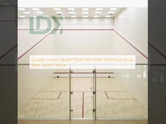 Durable Indoor Squash Court With Glass Front Wall Whole Sales Squash Venue