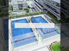 Professional Grade Glass Fenced Sports Court  Field Padel Court Tempered Glass Fencing
