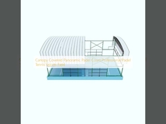 Canopy Covered Panoramic Padel Court Professional Padel Tennis Sports Field