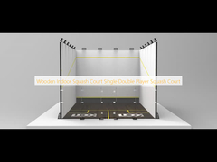 Wooden Indoor Squash Court Single Double Player Squash Court